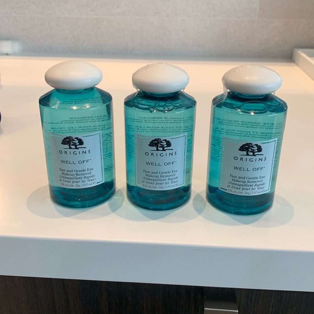 3 - 5oz Origins Well Off Fast and Gentle Eye Makeup Remover